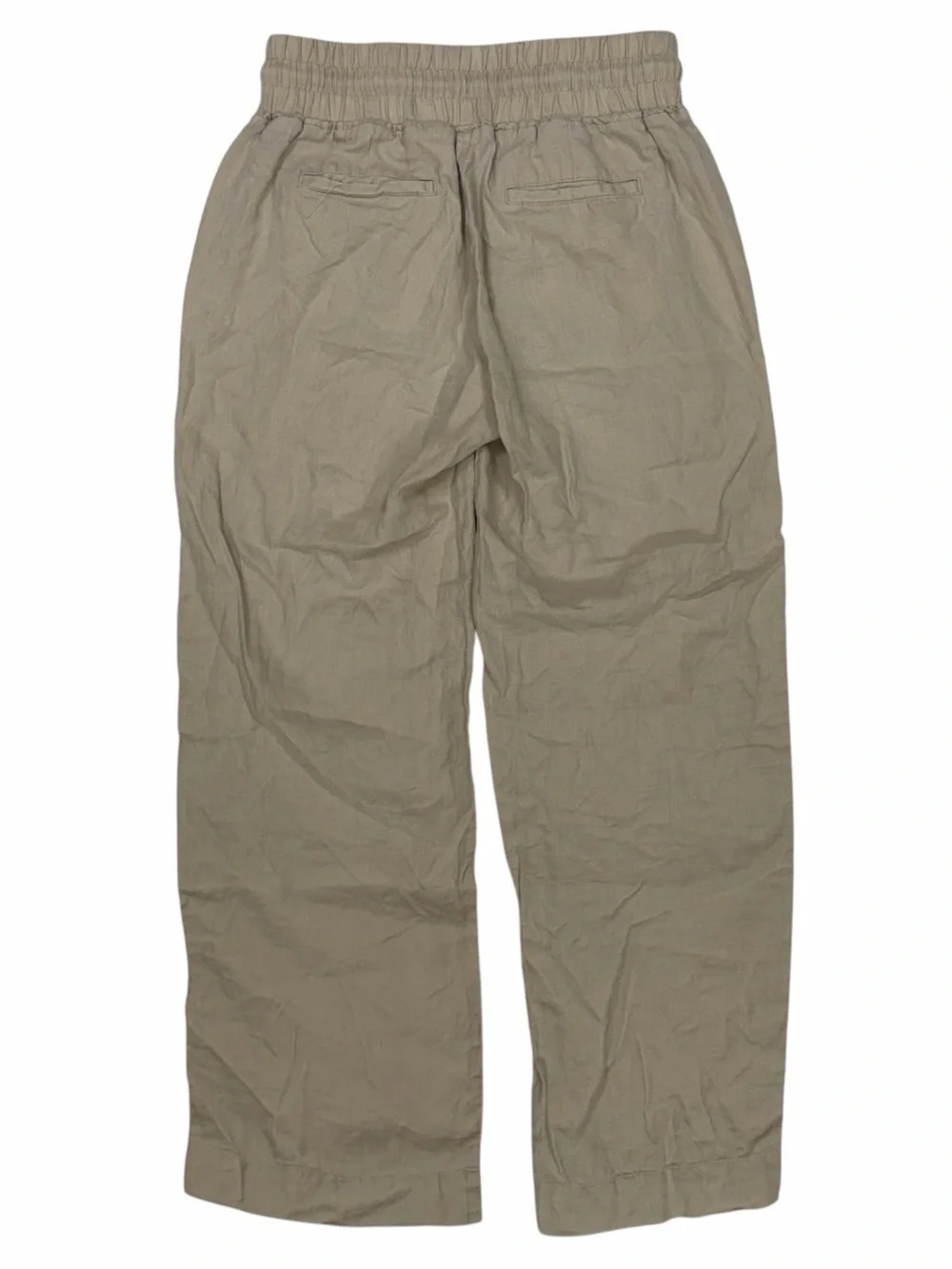 Quince 100% European Linen Wide Leg Pants Driftwood Womens XS Coastal Lagenlook